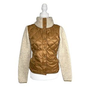 REI Co-op Wallace Lake Sherpa Bomber Down Jacket Bronze Women's Sz XS